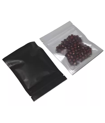 Paback 100 Unidades de Sacos Mylar - Transparentes Preto